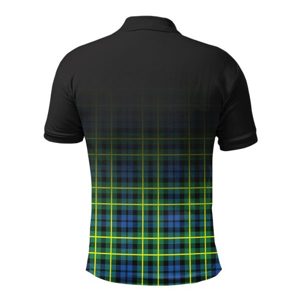Campbell of Breadalbane Ancient Tartan Crest Polo Shirt - Thistle Black Style Online - Image 2