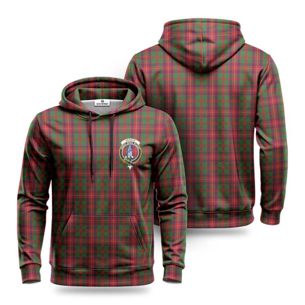 Geddes Tartan Crest Hoodie Hot on Sale
