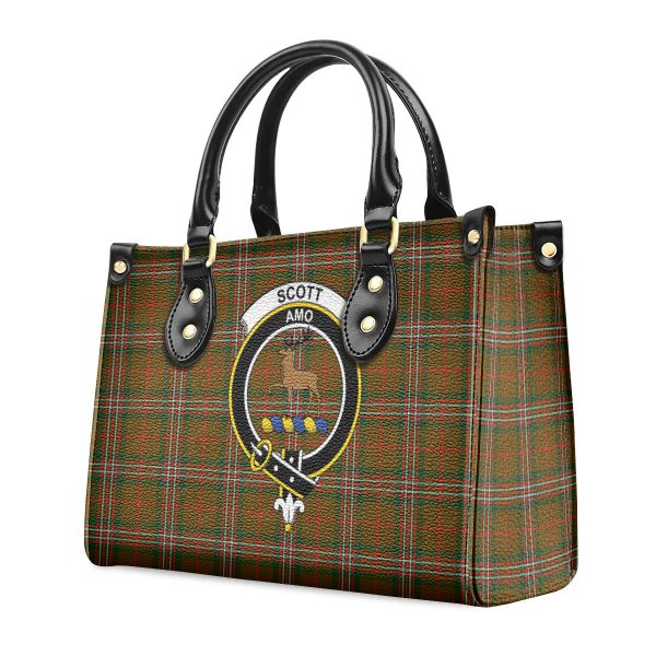 Scott Brown Modern Tartan Crest Leather Handbag Online - Image 3