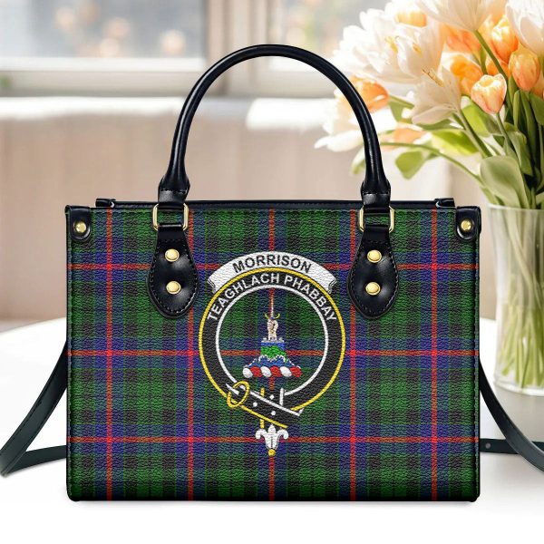 Morrison Modern Tartan Crest Leather Handbag Online Sale