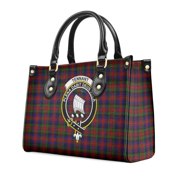 Tennant Tartan Crest Leather Handbag For Discount - Image 3