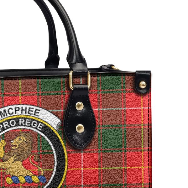 McPhee Tartan Crest Leather Handbag Discount - Image 5
