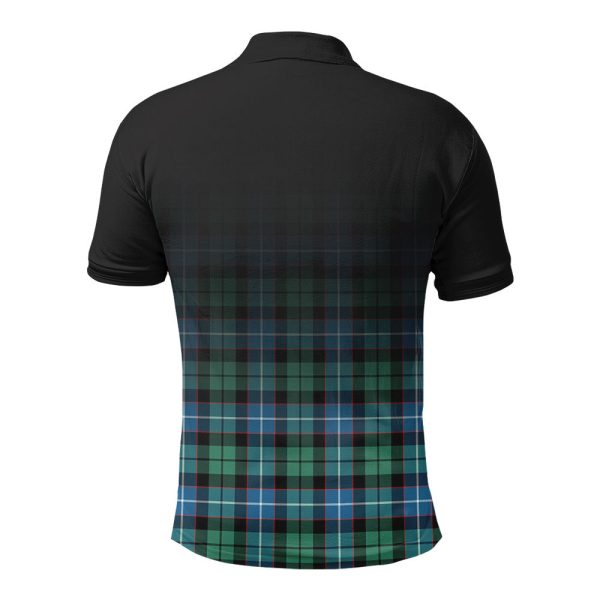Galbraith Ancient Tartan Crest Polo Shirt - Thistle Black Style For Cheap - Image 2