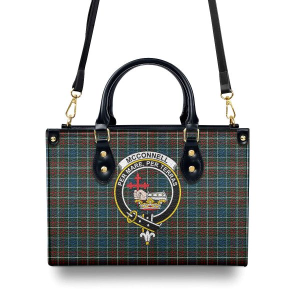 McConnell Tartan Crest Leather Handbag Sale - Image 4