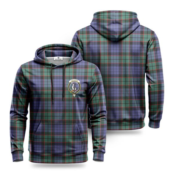 Fletcher Modern Tartan Crest Hoodie For Discount