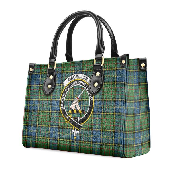 MacMillan Hunting Ancient Tartan Crest Leather Handbag Discount - Image 3