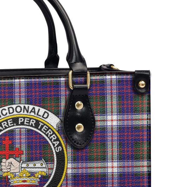 McDonald Dress Modern Tartan Crest Leather Handbag For Discount - Image 5