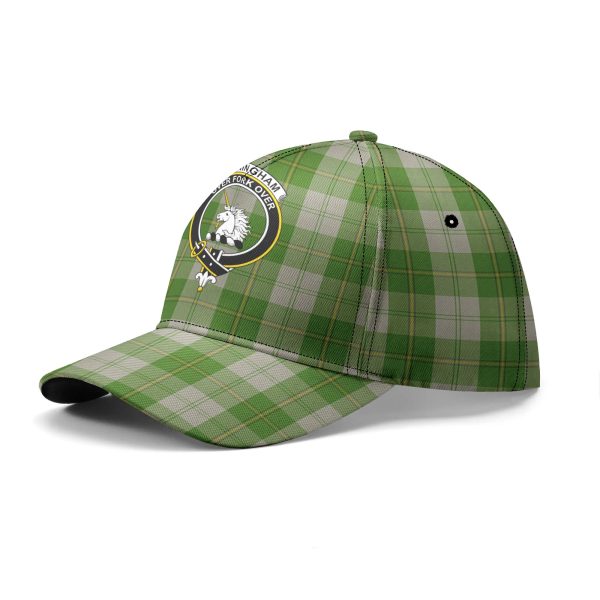 Cunningham Dress Green Dancers Tartan Crest Classic Cap For Discount - Image 2