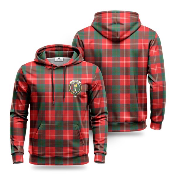 Chisholm Modern Tartan Crest Hoodie Online Hot Sale