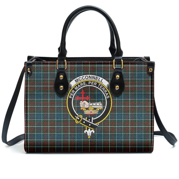 McConnell Tartan Crest Leather Handbag Sale - Image 2