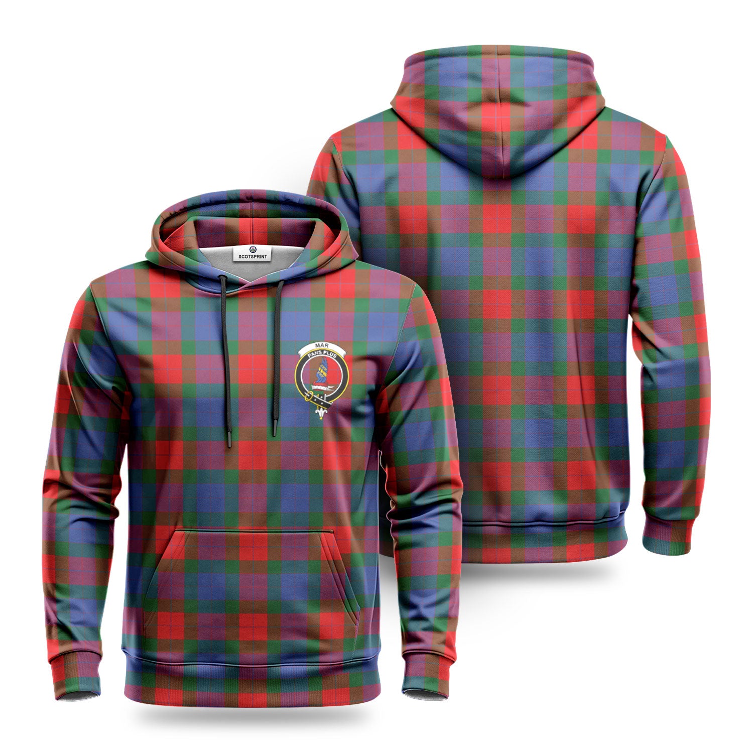 Mar Tartan Crest Hoodie on Sale