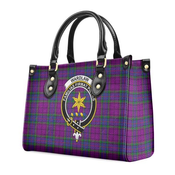 Wardlaw Modern Tartan Crest Leather Handbag Cheap - Image 3