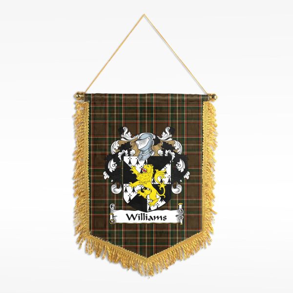Williams Tartan Coat of Arms Wall Hanging Banner Online Sale
