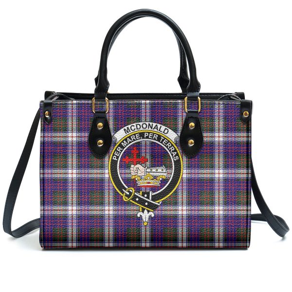 McDonald Dress Modern Tartan Crest Leather Handbag For Discount - Image 2
