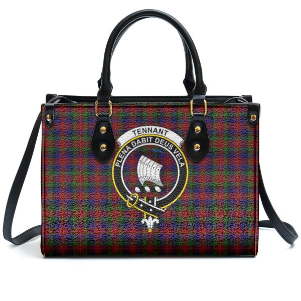 Tennant Tartan Crest Leather Handbag For Discount - Image 2