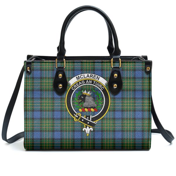 McLaren Ancient Tartan Crest Leather Handbag For Sale - Image 2
