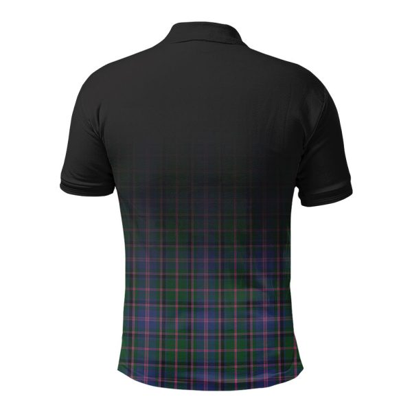 Cooper Tartan Crest Polo Shirt - Thistle Black Style on Sale - Image 2