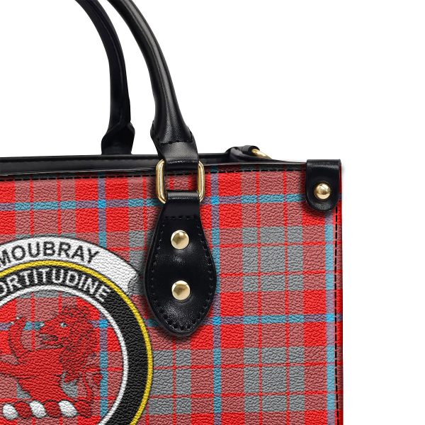 Moubray Tartan Crest Leather Handbag Discount - Image 5