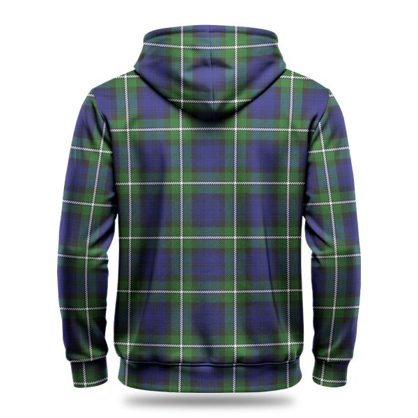 Forbes Modern Tartan Crest Hoodie Hot on Sale - Image 4