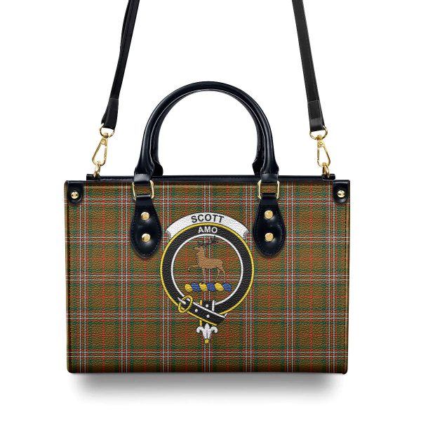 Scott Brown Modern Tartan Crest Leather Handbag Online - Image 4