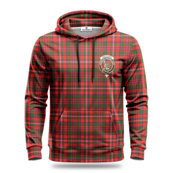 MacKinnon Modern Tartan Crest Hoodie Online Hot Sale - Image 2