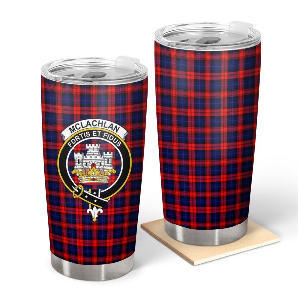 McLachlan Modern Tartan Crest Tumbler Fashion