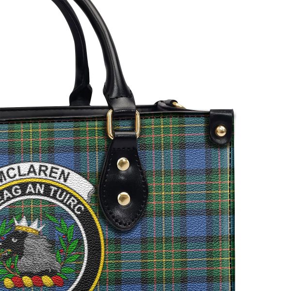 McLaren Ancient Tartan Crest Leather Handbag For Sale - Image 5