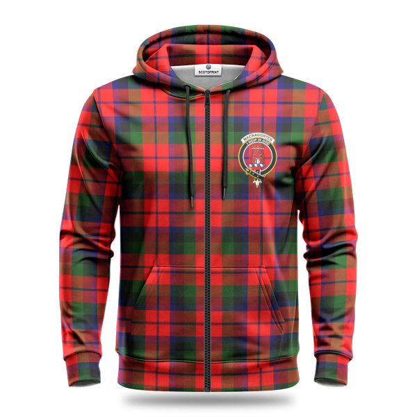 MacNaughten Tartan Crest Hoodie Online Hot Sale - Image 3
