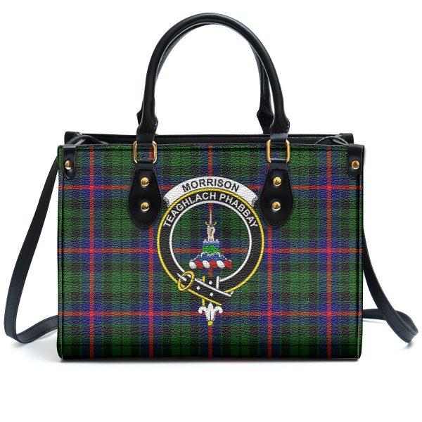 Morrison Modern Tartan Crest Leather Handbag Online Sale - Image 2