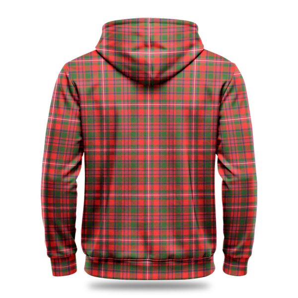 MacKinnon Modern Tartan Crest Hoodie Online Hot Sale - Image 4