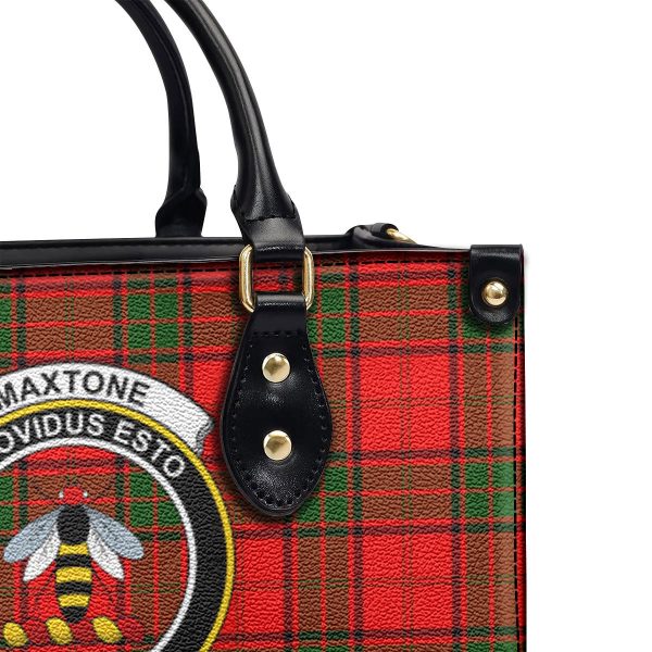 Maxtone Tartan Crest Leather Handbag Supply - Image 5
