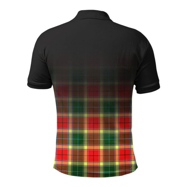 Gibson Tartan Crest Polo Shirt - Thistle Black Style Online now - Image 2