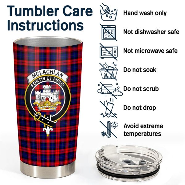 McLachlan Modern Tartan Crest Tumbler Fashion - Image 4