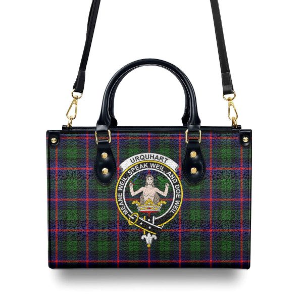 Urquhart Modern Tartan Crest Leather Handbag Online Hot Sale - Image 4