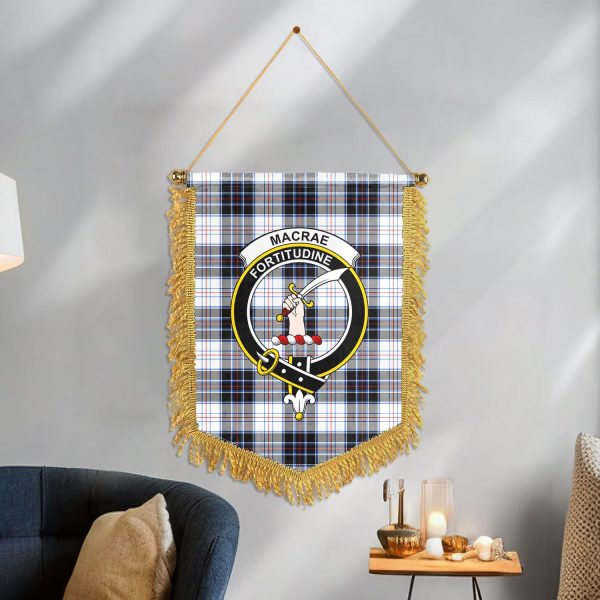 MacRae Dress Modern Tartan Crest Wall Hanging Banner For Cheap - Image 3