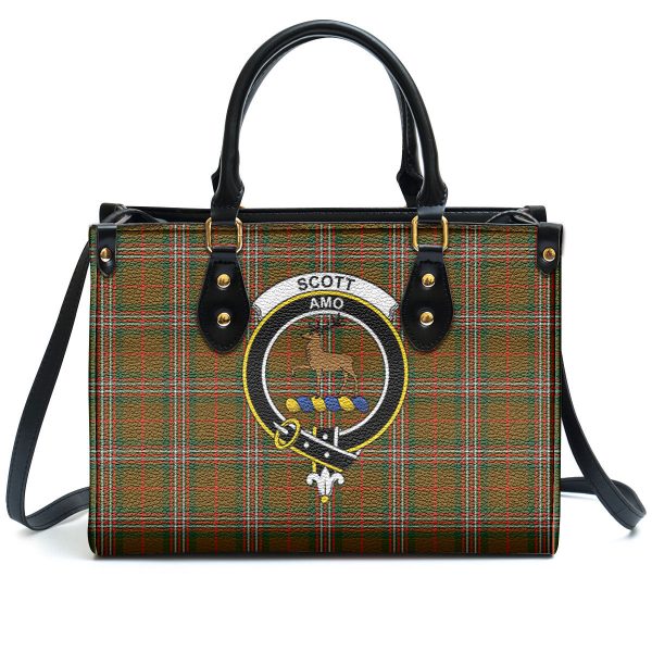 Scott Brown Modern Tartan Crest Leather Handbag Online - Image 2