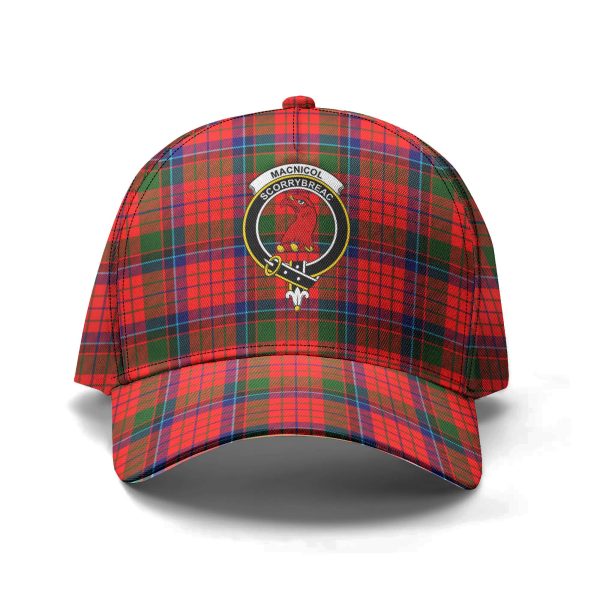 MacNicol (of Scorrybreac) Tartan Crest Classic Cap Cheap