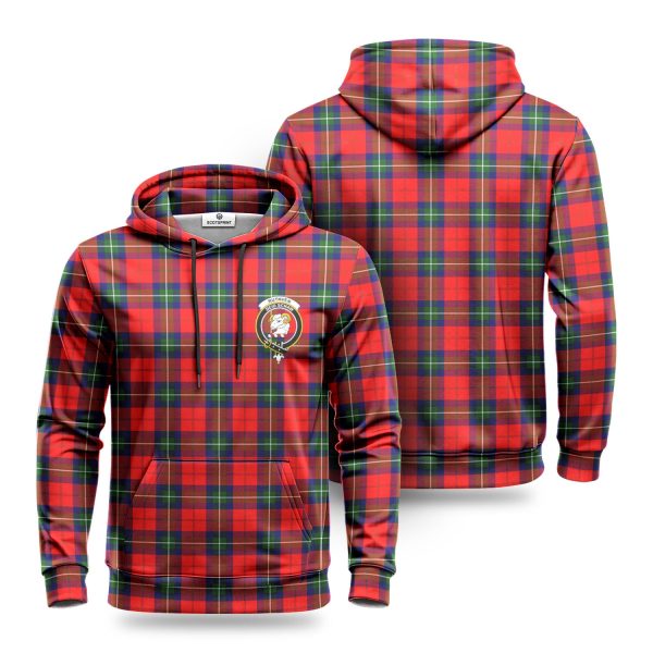 Ruthven Modern Tartan Crest Hoodie For Discount