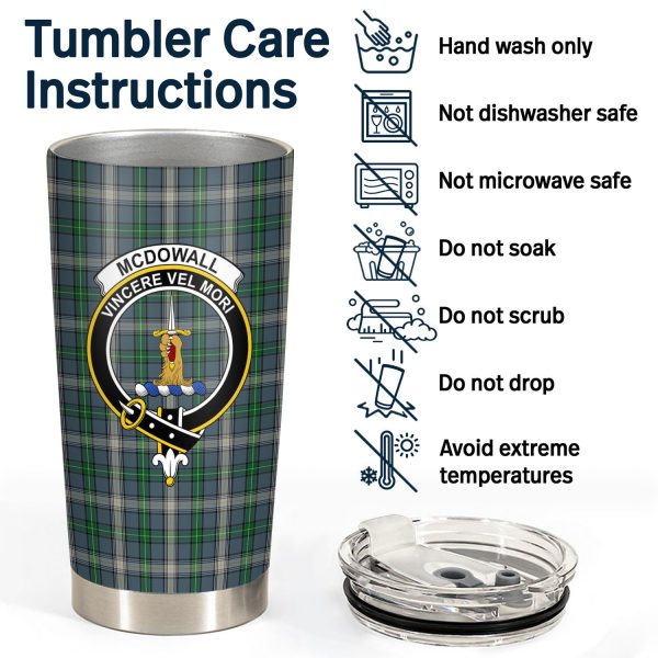 McDowall Tartan Crest Tumbler Hot on Sale - Image 4