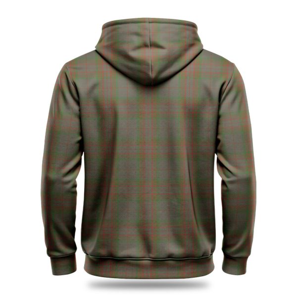 Gray Tartan Crest Hoodie For Discount - Image 4