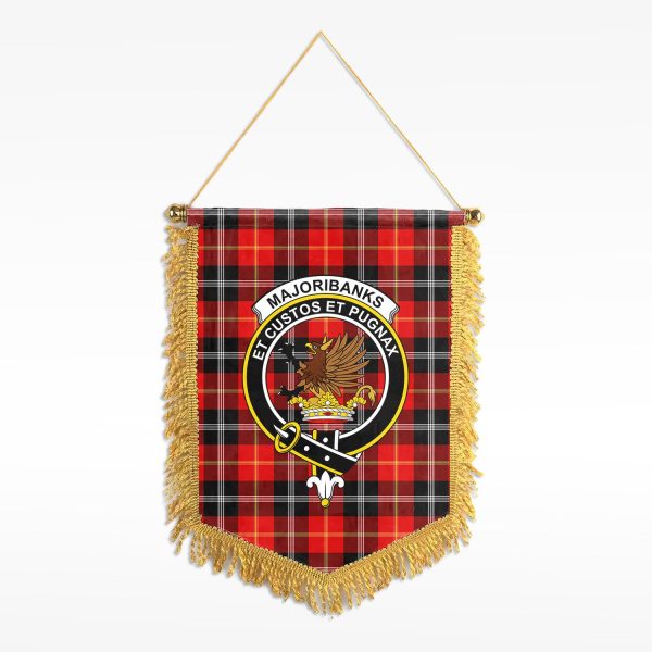 Majoribanks Tartan Crest Wall Hanging Banner For Sale