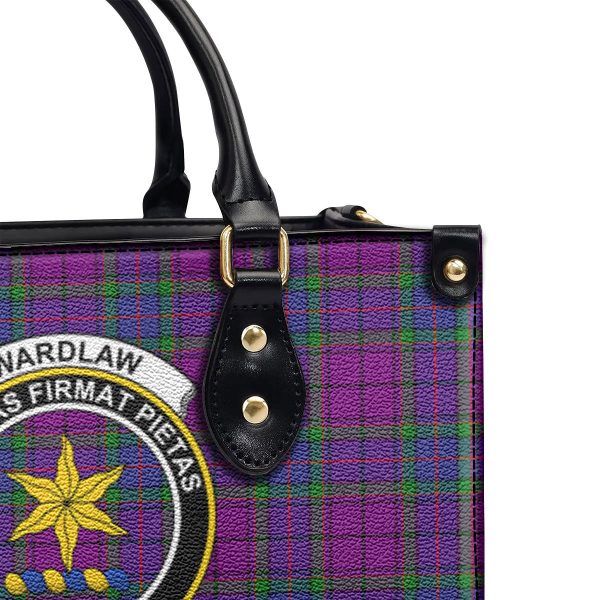 Wardlaw Modern Tartan Crest Leather Handbag Cheap - Image 5