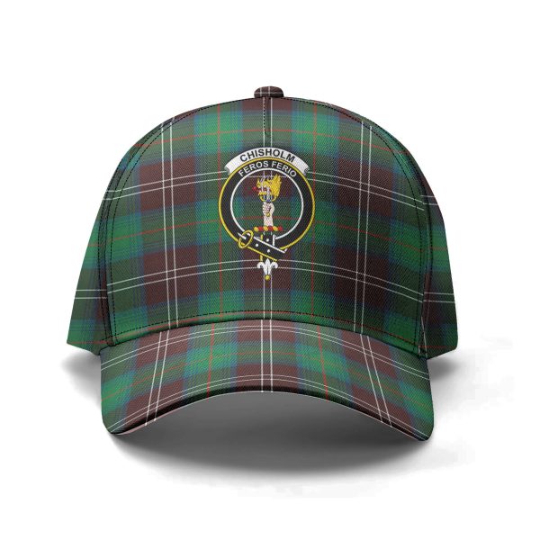 Chisholm Hunting Ancient Tartan Crest Classic Cap Cheap