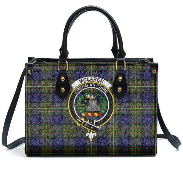 McLaren Modern Tartan Crest Leather Handbag Fashion - Image 2