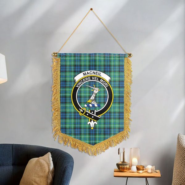MacNeil of Colonsay Ancient Tartan Crest Wall Hanging Banner on Sale - Image 3