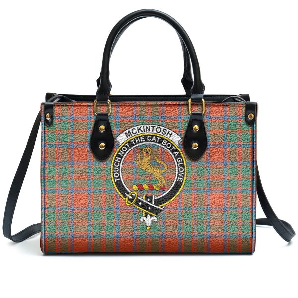 McKintosh Ancient Tartan Crest Leather Handbag Online Sale - Image 2