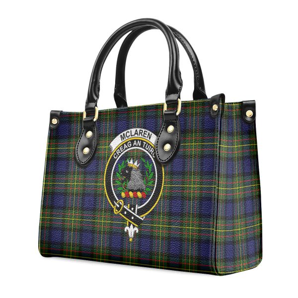 McLaren Modern Tartan Crest Leather Handbag Fashion - Image 3