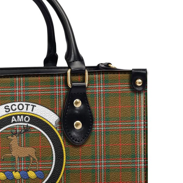 Scott Brown Modern Tartan Crest Leather Handbag Online - Image 5