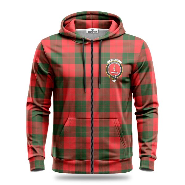 Erskine Modern Tartan Crest Hoodie Fashion - Image 3