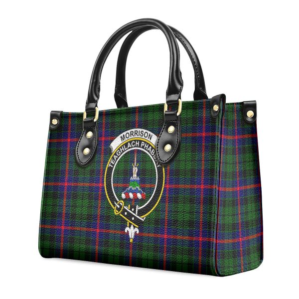 Morrison Modern Tartan Crest Leather Handbag Online Sale - Image 3